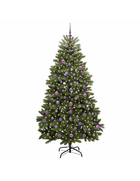 Albero di Natale artificiale Verde 210 cm PVC e Metallo