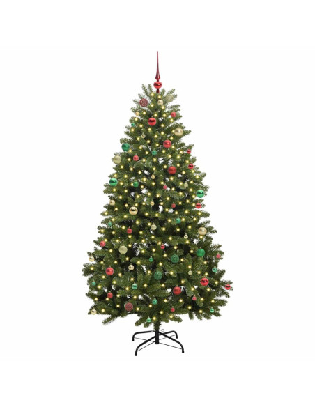 Albero di Natale artificiale Verde 210 cm PVC e Metallo