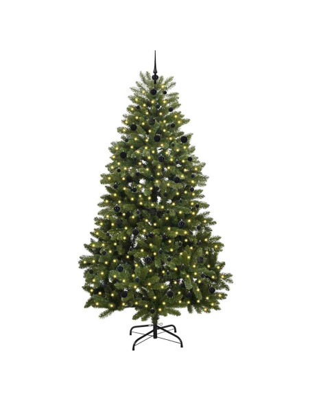 Albero di Natale artificiale Verde 240 cm PVC e Metallo