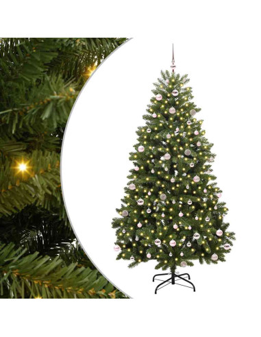 Albero di Natale artificiale Verde 240 cm PVC e Metallo