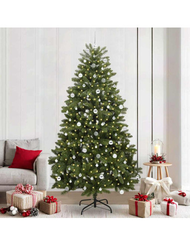 Albero di Natale artificiale Verde 240 cm PVC e Metallo