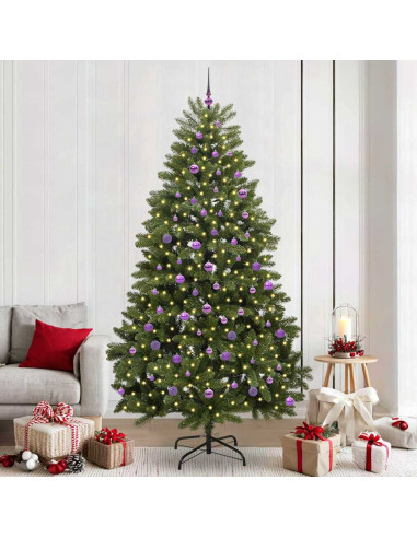 Albero di Natale artificiale Verde 240 cm PVC e Metallo