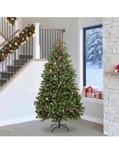 Albero di Natale artificiale Verde 240 cm PVC e Metallo 2