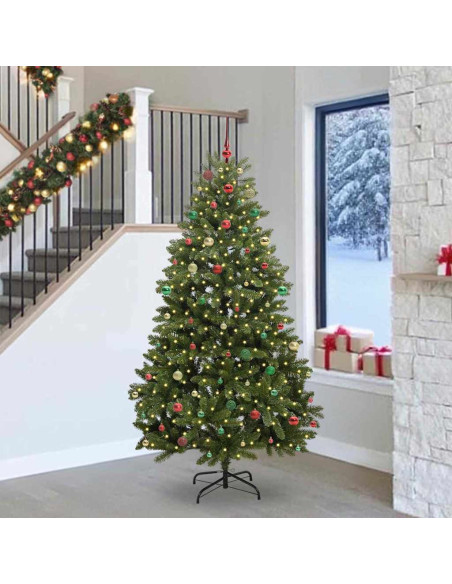 Albero di Natale artificiale Verde 240 cm PVC e Metallo