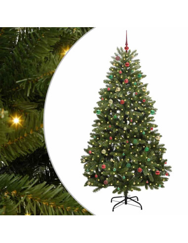 Albero di Natale artificiale Verde 240 cm PVC e Metallo