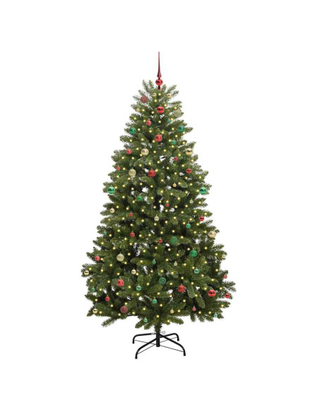Albero di Natale artificiale Verde 240 cm PVC e Metallo