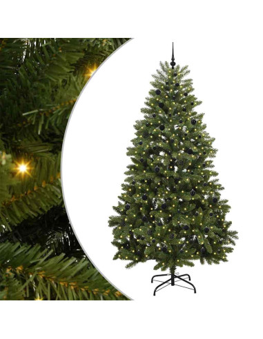 Albero di Natale artificiale Verde 270 cm PVC e Metallo