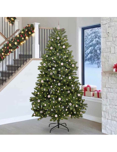 Albero di Natale artificiale Verde 270 cm PVC e Metallo
