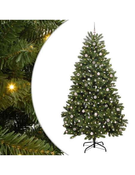 Albero di Natale artificiale Verde 270 cm PVC e Metallo