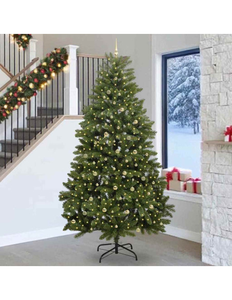 Albero di Natale artificiale Verde 270 cm PVC e Metallo