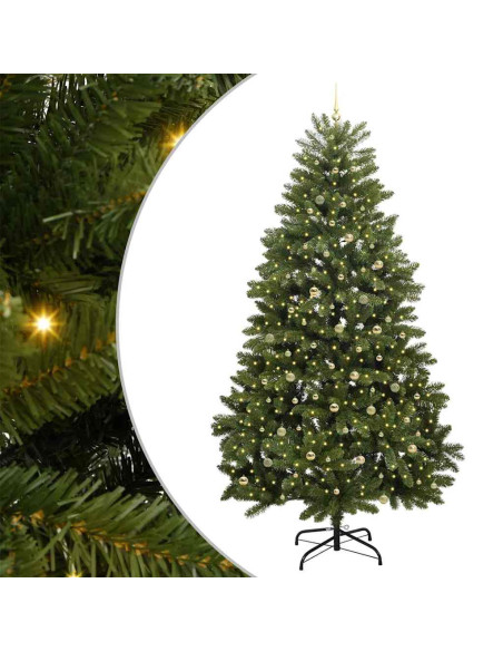 Albero di Natale artificiale Verde 270 cm PVC e Metallo