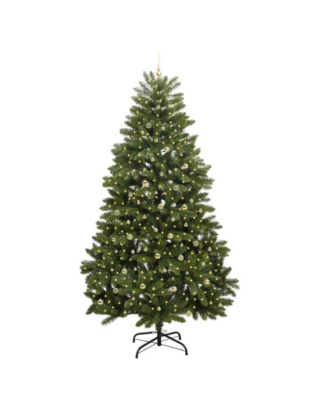 Albero di Natale artificiale Verde 270 cm PVC e Metallo