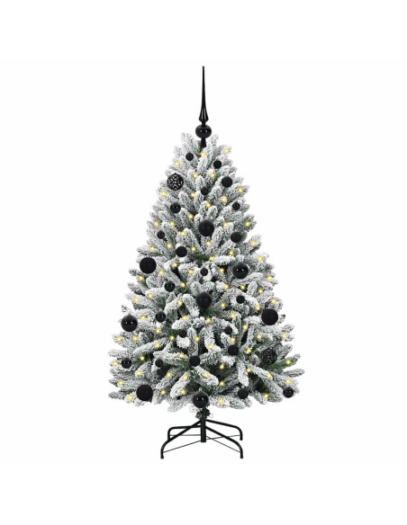 Albero di Natale artificiale Verde e Bianco 120 cm