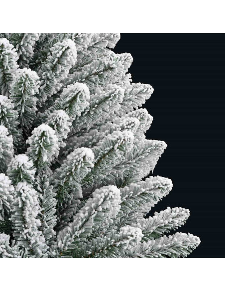 Albero di Natale artificiale Verde e Bianco 120 cm