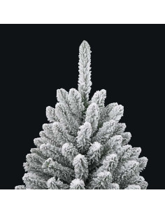 Albero di Natale artificiale Verde e Bianco 120 cm 2