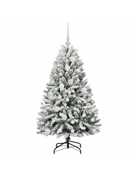 Albero di Natale artificiale Verde e Bianco 120 cm