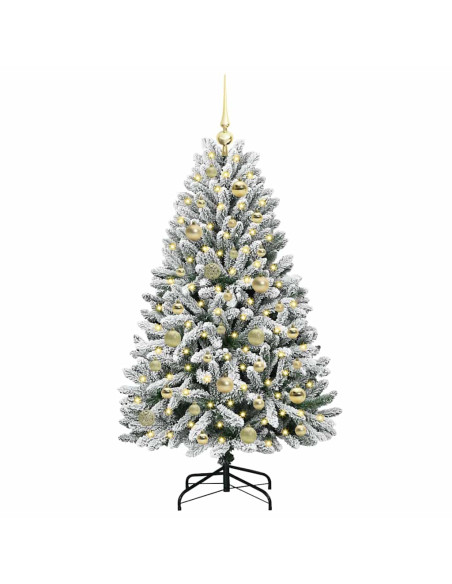 Albero di Natale artificiale Verde e Bianco 120 cm