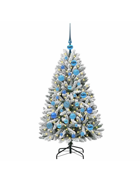 Albero di Natale artificiale Verde e Bianco 120 cm