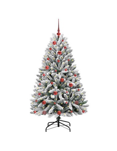 Albero di Natale artificiale Verde e Bianco 150 cm