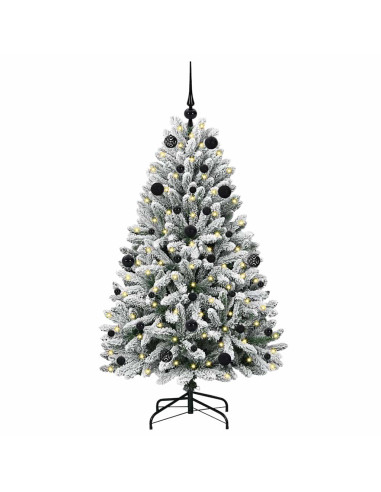 Albero di Natale artificiale Verde e Bianco 150 cm