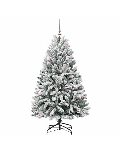 Albero di Natale artificiale Verde e Bianco 150 cm