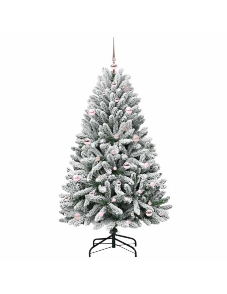 Albero di Natale artificiale Verde e Bianco 150 cm