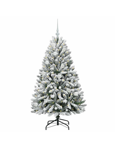 Albero di Natale artificiale Verde e Bianco 150 cm