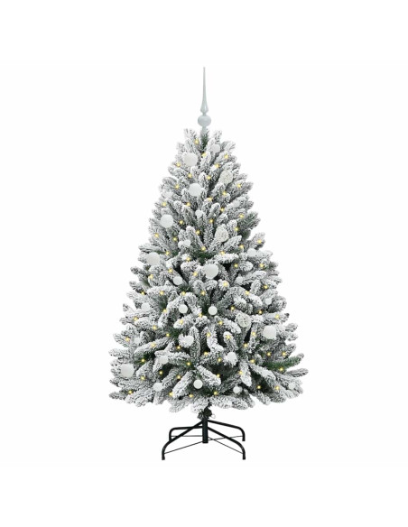 Albero di Natale artificiale Verde e Bianco 150 cm
