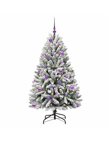 Albero di Natale artificiale Verde e Bianco 150 cm