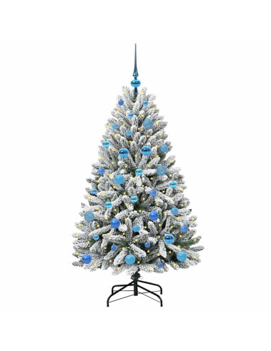 Albero di Natale artificiale Verde e Bianco 150 cm