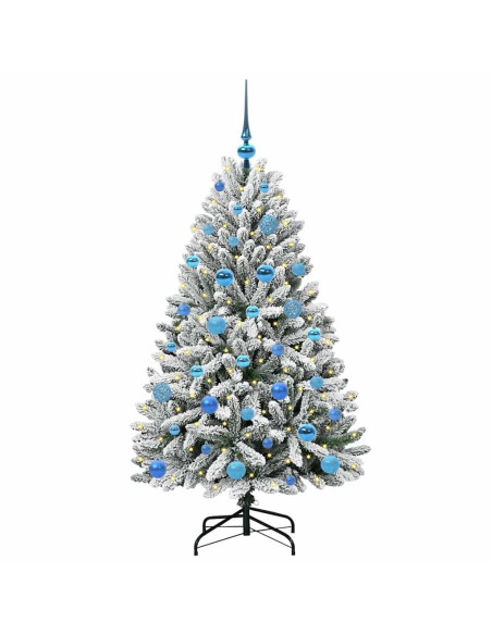 Albero di Natale artificiale Verde e Bianco 150 cm