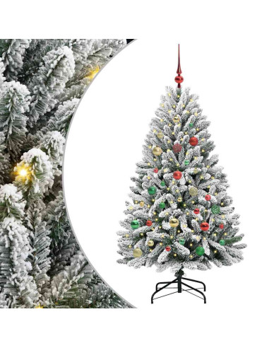 Albero di Natale artificiale Verde e Bianco 150 cm