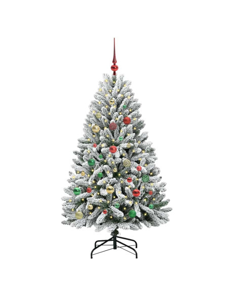 Albero di Natale artificiale Verde e Bianco 150 cm