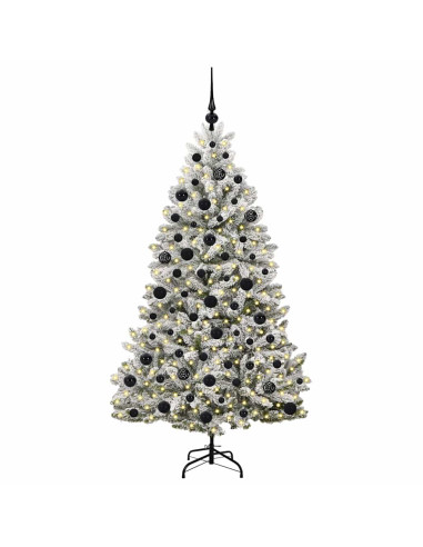 Albero di Natale artificiale Verde e Bianco 180 cm