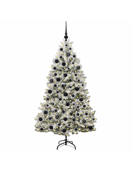 Albero di Natale artificiale Verde e Bianco 180 cm