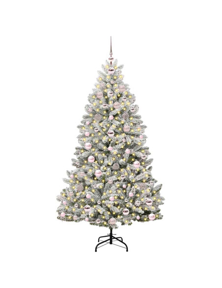 Albero di Natale artificiale Verde e Bianco 180 cm