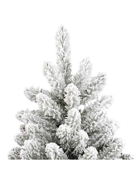 Albero di Natale artificiale Verde e Bianco 210 cm PVC