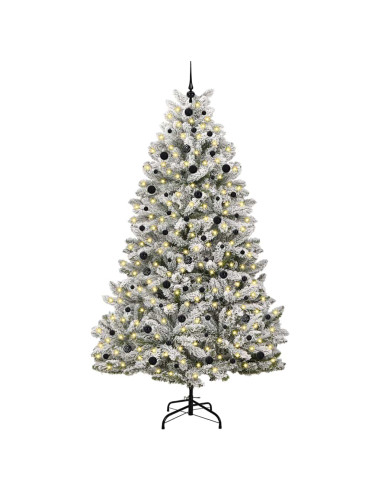 Albero di Natale artificiale Verde e Bianco 240 cm