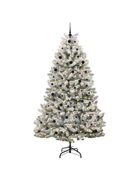 Albero di Natale artificiale Verde e Bianco 240 cm