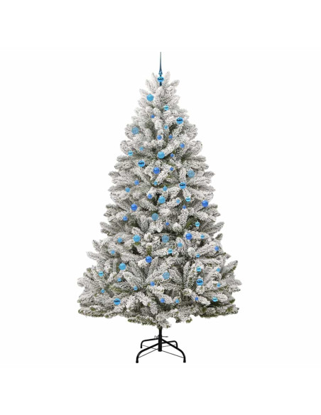 Albero di Natale artificiale Verde e Bianco 240 cm