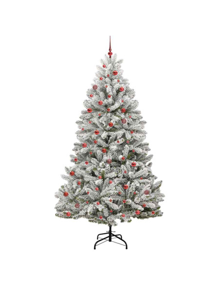 Albero di Natale artificiale Verde e Bianco 270 cm