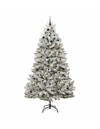 Albero di Natale artificiale Verde e Bianco 270 cm