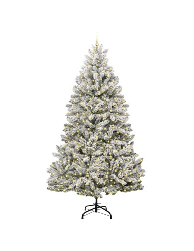 Albero di Natale artificiale Verde e Bianco 270 cm