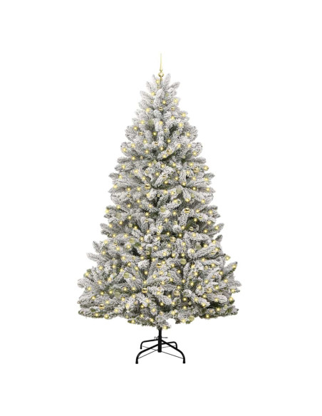 Albero di Natale artificiale Verde e Bianco 270 cm