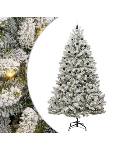 Albero di Natale artificiale Verde e Bianco 300 cm