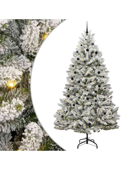 Albero di Natale artificiale Verde e Bianco 300 cm