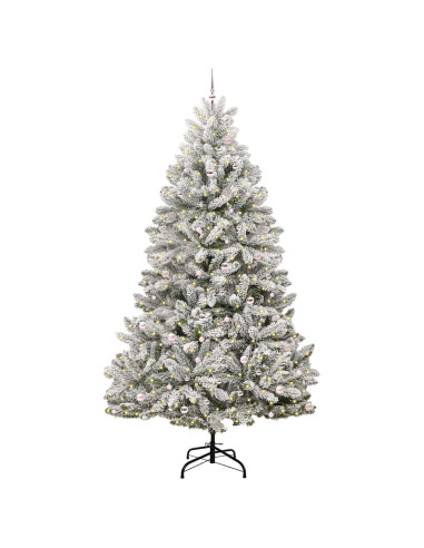 Albero di Natale artificiale Verde e Bianco 300 cm