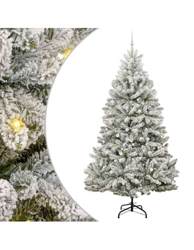 Albero di Natale artificiale Verde e Bianco 300 cm