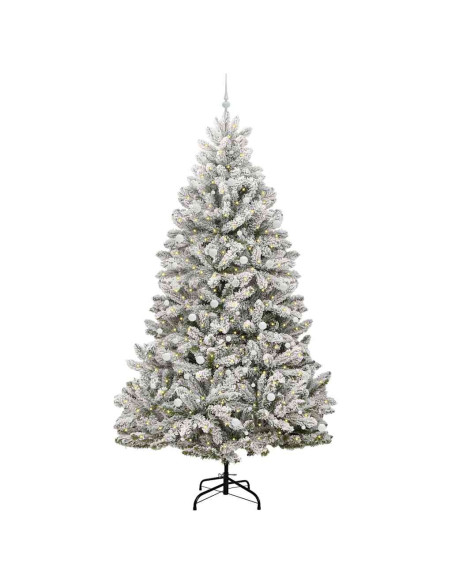 Albero di Natale artificiale Verde e Bianco 300 cm