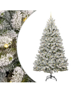 Albero di Natale artificiale con 300 LED Verde e Bianco 300 cm 2